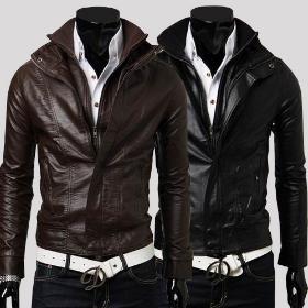 Free shipping!2014 High Quality Men's Four Pocket Design Leather Men's Casual Leather Jacket M-L-XL-XXL JK-009