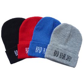 2014 Sport Winter Bad Hair Day Beanie Cap Men Hat Beanie Knitted Winter Hats hiphop For Women Fashion Caps Hot Sale 4 Color