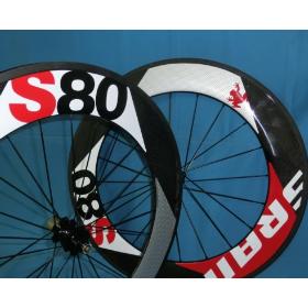 SRAM S80 wheelset road racing wheelset clincher/tubular full fiber