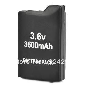 3.6V "3600mAh" Li-ion Battery for PSP 1000 - Black