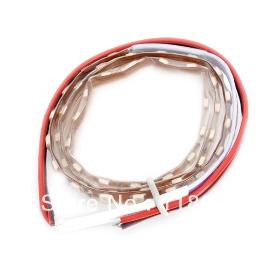 Free shipping LY184 4.5W 180lm 45- SMD 1210 Plastic LED RGB Car Flexible Lamp Strip - Golden + white(12V / 15cm)