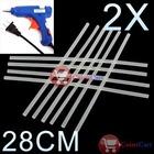 New arrive: 2 x Translucence Hot Melt Glue Adhesive Stick 28cm 7mm wholesale