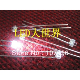 100pcs 1.8mm Bright LED,LED lamps,white,1.8mm led white for free shipping