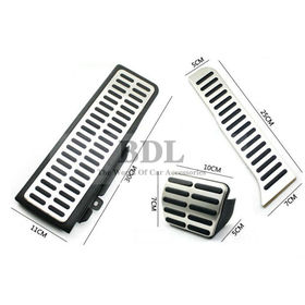 For VW Golf 6 Jetta Scirocco Octavia Stainless Steel Automatic AT Pedal Includes Footrest+Brake+Gas Pedal