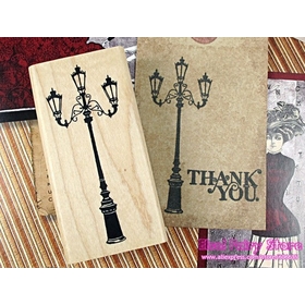 Wholesale DIY Lovely Wooden Stamp Street Lamp Stamp 12pcs /lot Free shipping