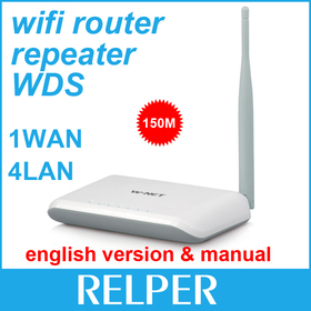 Wireless-N Wifi Repeater 802.11N/B/G Network Router Range Expander 150M 5dBi Antennas Signal Boosters Free Drop Shipping