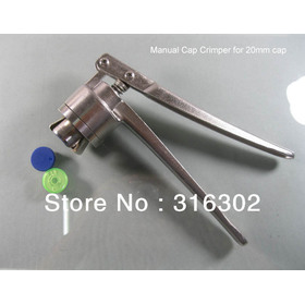 Free shipping 1 x 20mm Stainless Steel Manual Crimper Flip Off Caps Hand Sealing Machine Tool, 13mm is available also