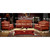 European leather sofa living room sofa Villa U-carved mahogany furniture wholesale G307