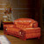 Klasična uklesan mahagonija kožna sofa stupnja uvozi Koža Europska trosjed G303
