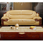 European leather sofa leather living room sofa hotel sofa solid wood furniture wholesale 8