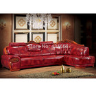 European classical villa living room corner sofa combination upscale first layer cow leather furniture wholesale G116