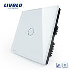 Free Shipping, Livolo Remote Switch, VL-C301DR-61,White Crystal Glass Panel, Wall Light Wireless Remote Dimmer Switch