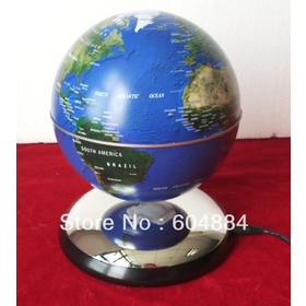 2013 Új 1db 6-os kék mágneses lebegés és Forgó lebegtető ION AG Anti-Gravity Globe Ingyenes házhozszállítás