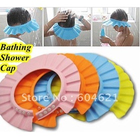 New Kids Children Soft Shampoo Bathing Shower Cap Hat Wash Hair Shield,free shipping,drop shipping