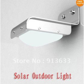 16 LED Solar Power Lampen-im Freiengarten -Weg- Hof -Wandleuchte Ray Sound Sensor