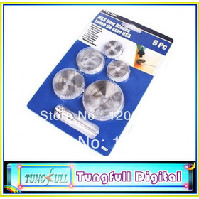 6pc HSS Saw Blades For Metal & For Dremel Rotary tools (7/8" 1" 1-1/4" 1-1/2" 1-3/4" 1/8")