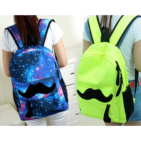 New green canvas backpack student school bag preppy style beard backpack bag 20 colors