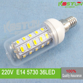 4X 36 SMD 5730 E14 led corn bulb lamp, Warm white /white led lighting led corn lighting lamps ,free shipping
