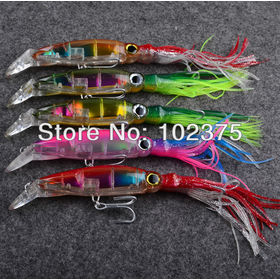 New Arrival Big Game Fishing lures 14cm/40g 5 Color available Squid lures fishing Squid lures Free Shipping