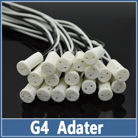 20x G4 LED Light base socket plug power Crystal bulb Lamp bead halogen special ceramic Droplight Chandelier adater 30cm