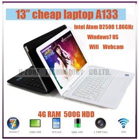 Russia Only!EMS Free Laptops With Russian Keyboard 13.3 Inch Wifi HDMI 4GB 500GB HDD Intel Dual Core 1.86GHz Notebook