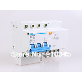 DZ47LE-63 3p+N C40 40A 380V-415v Earth Leakage Protection Circuit Breaker