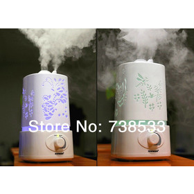 Aromatherapy Air Humidifier Fogger LED Night Light With Carve Design Aroma Diffuser Mist Maker For Home . Send Universal Plug