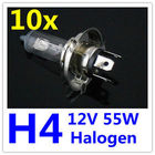 10 x H4 12V 55W Light Clear Halogen Auto Car Headlight H4 New Factory price Free Shipping 10pcs