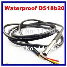 DS18B20 Rozsdamentes acél csomag 1 méter vízálló DS18B20 hőérzékelő hőmérséklet érzékelő 18B20 raktáron kiváló minőségű