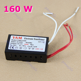 Free Shipping 160W 220V Halogen Light LED Driver Power Supply Converter Electronic Transformer