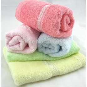 Antibacterial Pure Bamboo Fiber Face Towels For Children Bathroom 52 g 48*27 cm Uhugs Towels uhhn032