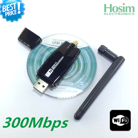 Best Price!! 1pcs 300Mbps 300M USB Wireless WiFi Adapter WiFi Network Lan Card & Networking Accessories Free Shipping Wholesale!