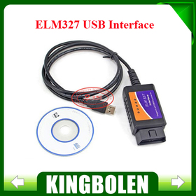 Wholesales OBD/OBDII scanner ELM 327 USB car diagnostic interface scan tool ELM327 USB interface