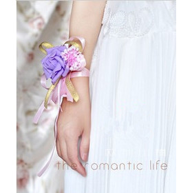 Free Shipping, Fashion Bride Hand Flower Bridesmaid Wrist Flowers Meeting Wedding Supplies, Drop Shipping, PH0044