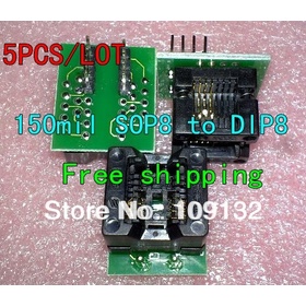 SOP8 turn DIP8 SOIC8 to DIP8 SOP8 TO DIP8 IC socket Programmer adapter Socket for wide 150mil good Quality NEW