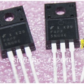 20pcs 5N60 FQPF5N60C 600V N- MOSFET TO-220