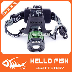 CREE XML LED 1000LM Headlamp Headlight Head lamp light 1000 Lm Zoomable Zoom IN/OUT Free shipping