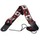 New Jimi Hendrix star print Genuine leather ends Adjustable Acoustic Guitar Strap bass WITH PICKHOLDER