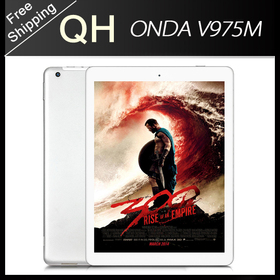 9.7 -дюймовый планшет Onda V975m Bluetooth шт Amlogic M802 Quad Core Двойная камера Retina экрана 2048x1536px 64bit 2GB 32GB