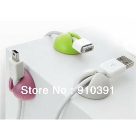 Free shipping portable candy color sticky cabledrop,multipurpose cable clips as office accessory product for OL and student.