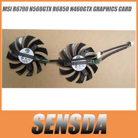 Free Shipping Wholesale Power Logic PLD08010S12HH 12V 0.35A 5mm Graphics Video Card VGA Fan Replacement GTX460 2WIN GTX 560