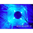 pc computer fan 80mm with led 8025 8cm silent cooling fan 12V LED luminous chassis molex 4D plug