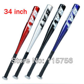 Azul 34 pulgadas bates de béisbol de aluminio bate de béisbol de la aleación deportes, plata, rojo, negro con mezclado