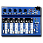 Free shipping by DHL Hight quality 7 build in echo voic effect 48+ power supply professional mixer