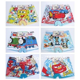 boys children underwear boxer shorts fit 3-10yrs kids cartoon panties clothing6pcs/lot more style free shipping