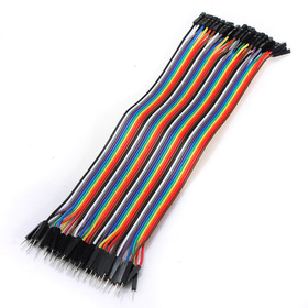 40pcs 20cm 2.54MM Male to Female for Dupont Wire Jump Jumper Cables For Arduino Shield Free Shipping