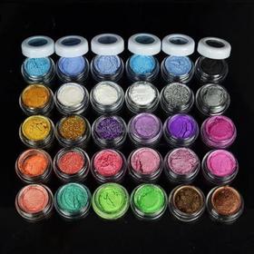 30 Colors Eye Shadow Powder New Arrival Colorful Makeup Mineral Eyeshadow + brush Pigment