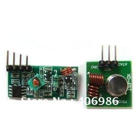 5pcs/Lot 433M Super Regeneration Wireless Transmitter Module Burglar Alarm+ Receiver Module For Arduino Free Shipping