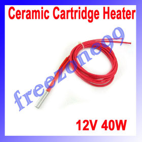 5pcs Reprap 12V 40W Ceramic Cartridge Heater for 3D Printer Prusa Mendel FZ0617 Free Shipping