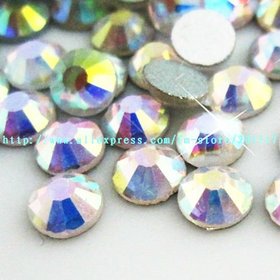 1440pcs ss10 crystal AB flatback Rhinestones perfect Free shipping